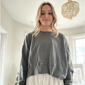 green sweatshirt from downeast